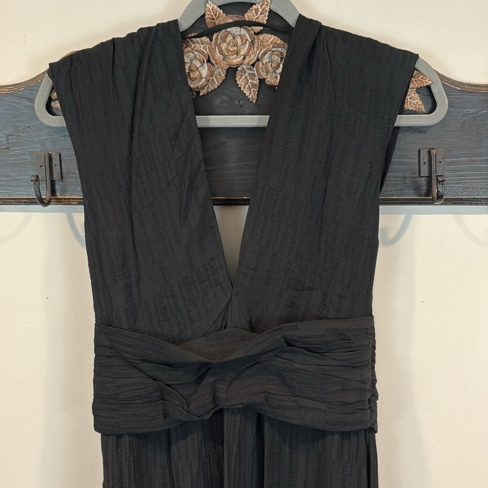 NWT Anthropology Sunday in Brooklyn V Neck Textured Maxi Dress Size XS - Picture 5 of 13
